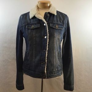 Ashley Vintage Charm  Sherpa Denim Jacket